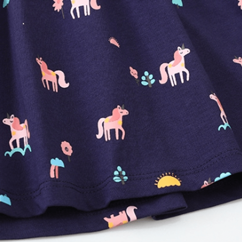 Toddler Dark Blue Unicorn Sun Dress - image 7