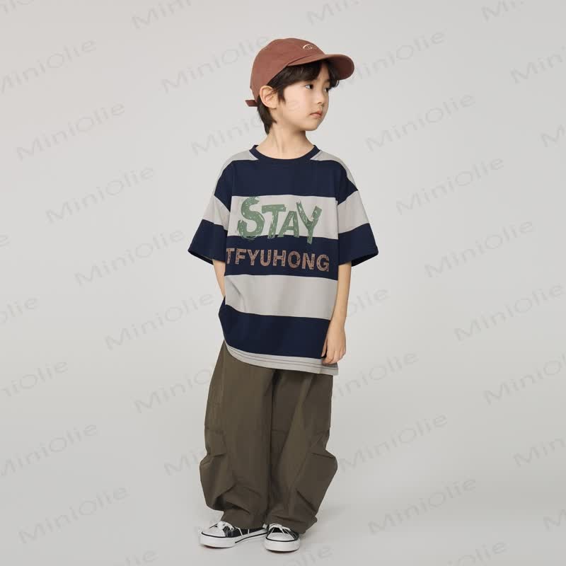 Kid Boy Plain Worker Loose Pants - image 13