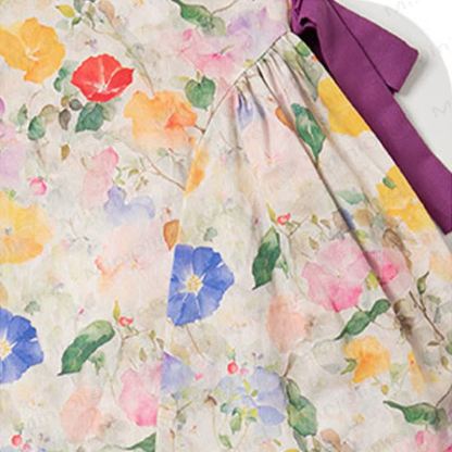 Toddler Kid Girls Pink Floral Bow Sleeveless Dress - image 6