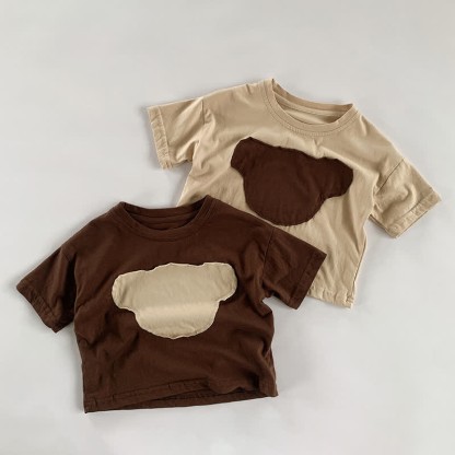 Kid Bear Shaped Patch T-Shirt - image 6
