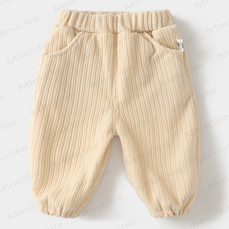 Baby Bear Duck Corduroy Jogger Pants - Apricot - 3-5T - image 10