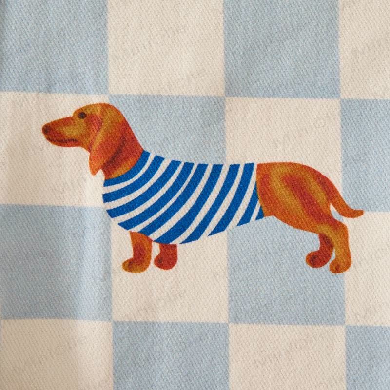 Baby Toddler Dachshund Checkerboard Print Overalls - image 8