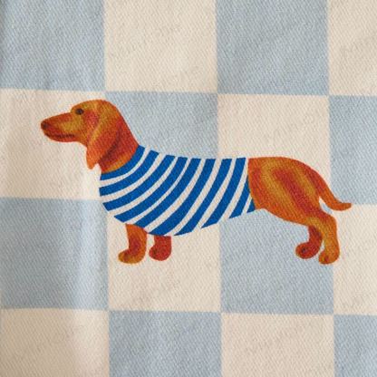 Baby Toddler Dachshund Checkerboard Print Overalls - image 8