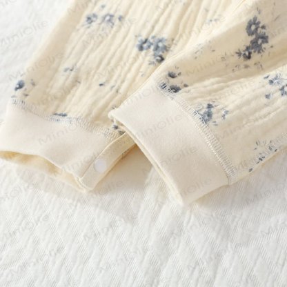Baby Girl Orchid Daisy Beige Kimono Romper - image 20