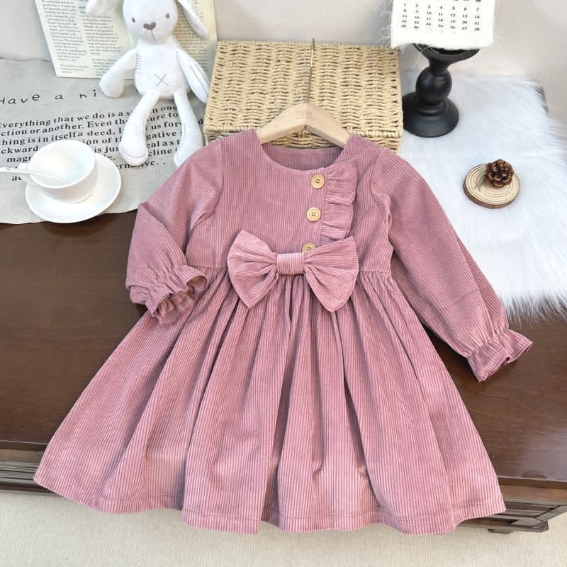 Toddler Corduroy Bow Dress - image 8