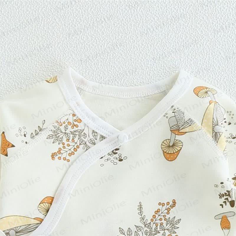 Baby Newborn Fox Kimono Seamless Romper - image 2