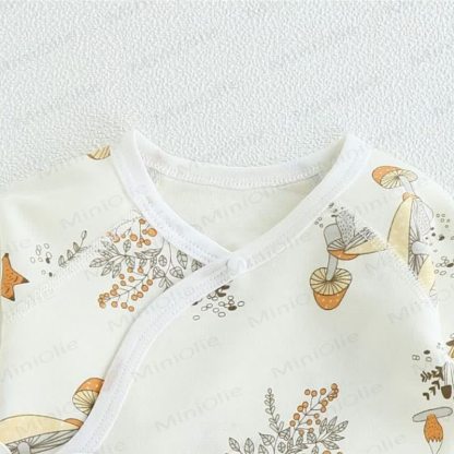 Baby Newborn Fox Kimono Seamless Romper - image 2