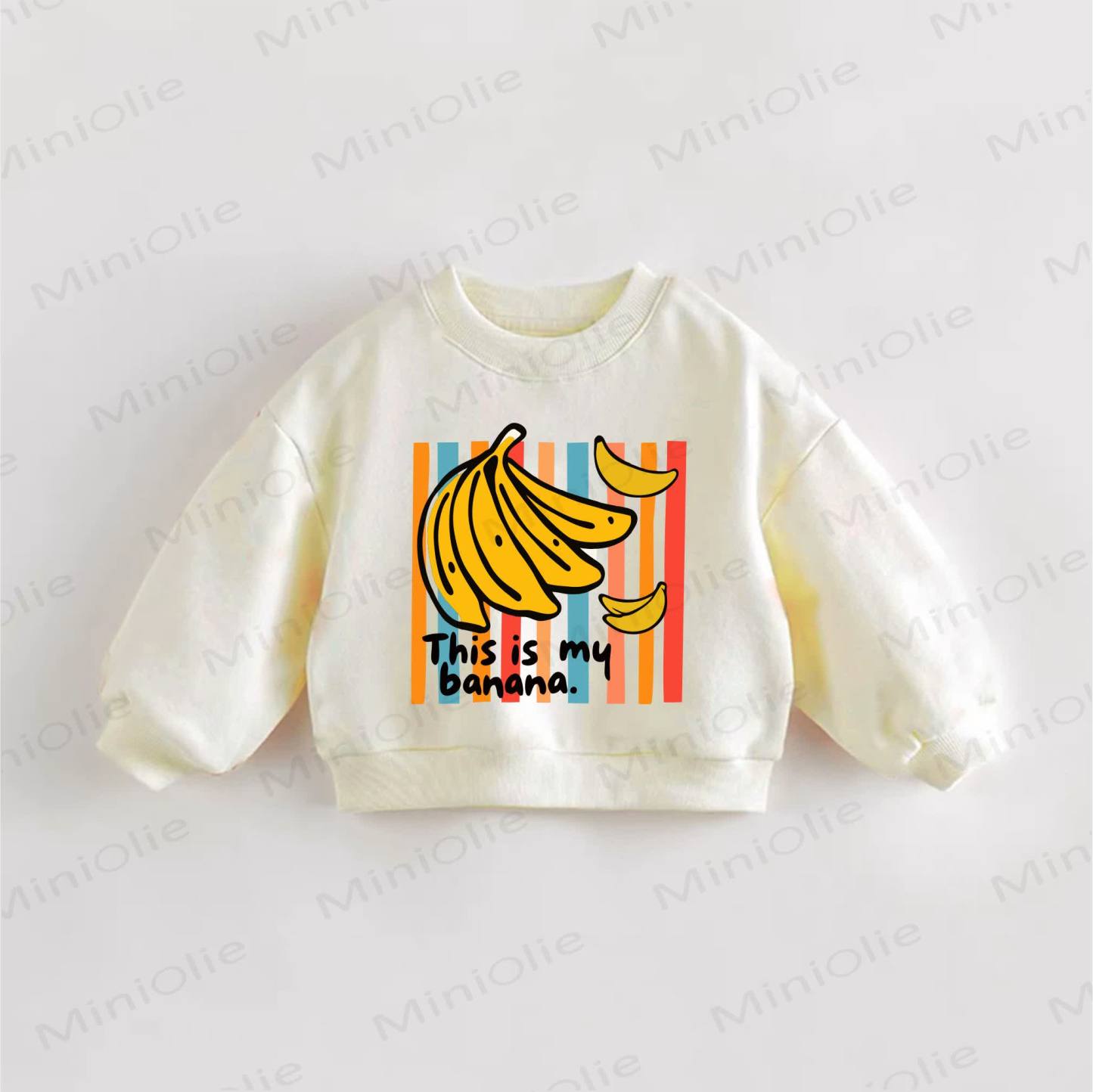 THIS IS MY BANANA. Baby Toddler Sweatshirt - Cream - 3-5T - image 1