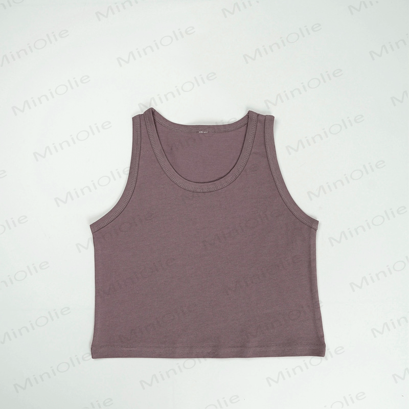 Toddler Solid Color Simple Tank Top - Purple - 8Y - image 10