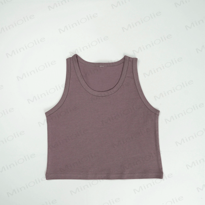 Toddler Solid Color Simple Tank Top - Purple - 8Y - image 10