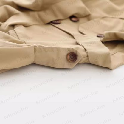  Baby Girl Solid Color Sweet Outerwear - image 3