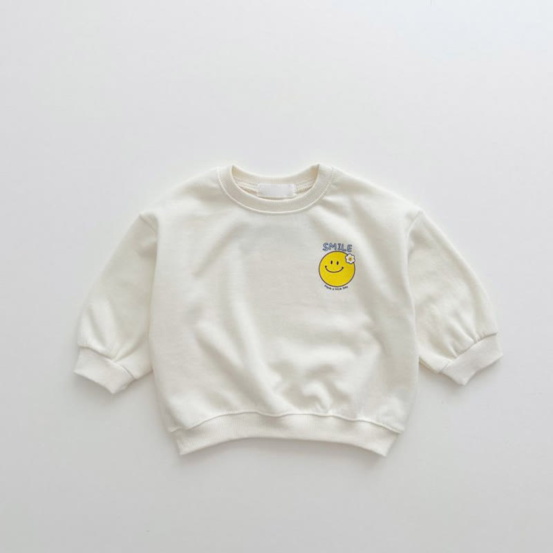 SMILE HAVE A NICE DAY Toddler Sweatshirt - White - 8Y - image 6