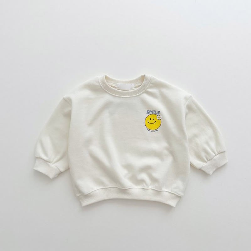 SMILE HAVE A NICE DAY Toddler Sweatshirt - White - 8Y - image 6