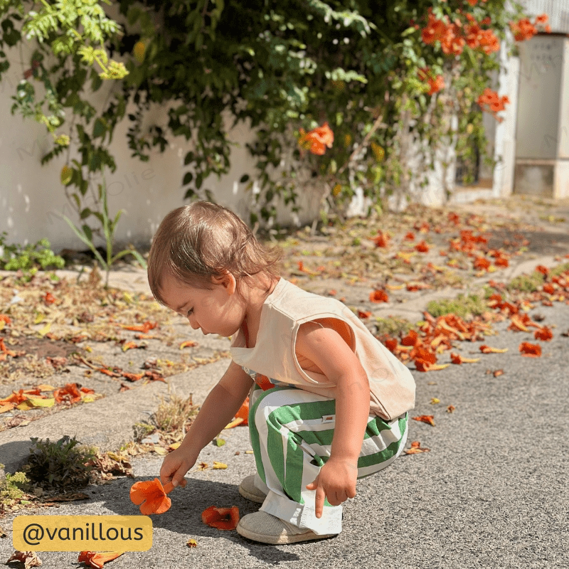 Baby Design Vertical Striped Casual Pants - image 9