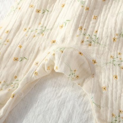 Baby Girl Orchid Daisy Beige Kimono Romper - image 10