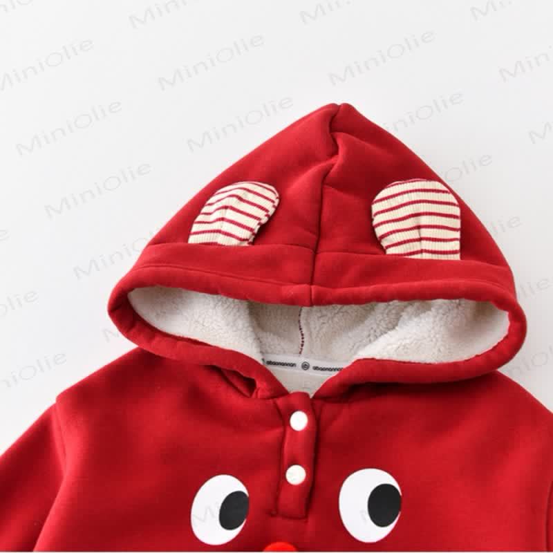 Baby Red Eyes Print Fleece Hoodie or Corduroy Pants - image 5