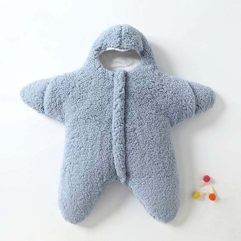 Baby Newborn Starfish Warm Sleeping Bag  - Blue - 0-6M - image 1