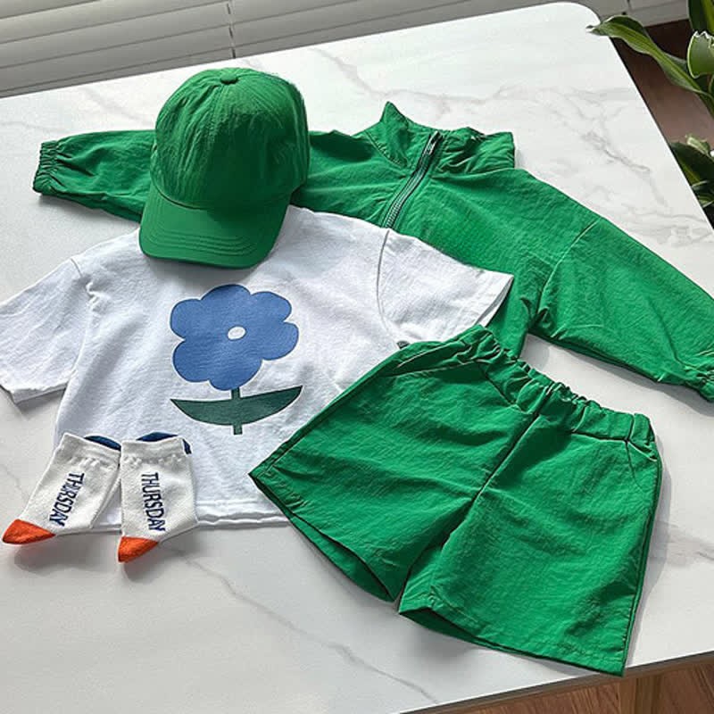 Toddler Floral Print Simple T-Shirt - image 4