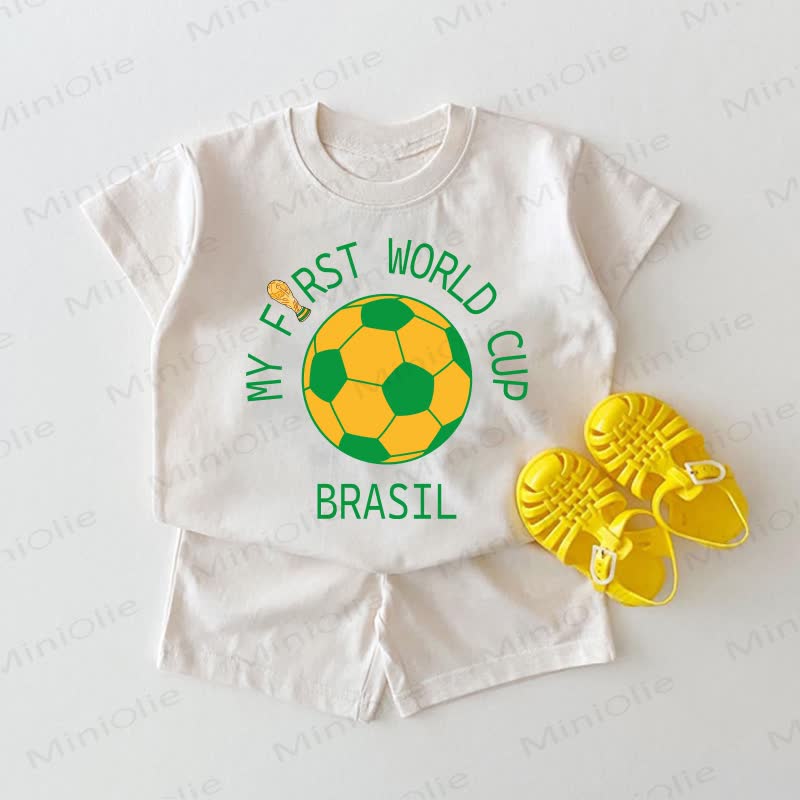 MY FIRST WORLD CUP BRASIL Baby Soccer White 2-piece Set - White - 18-24M - image 1