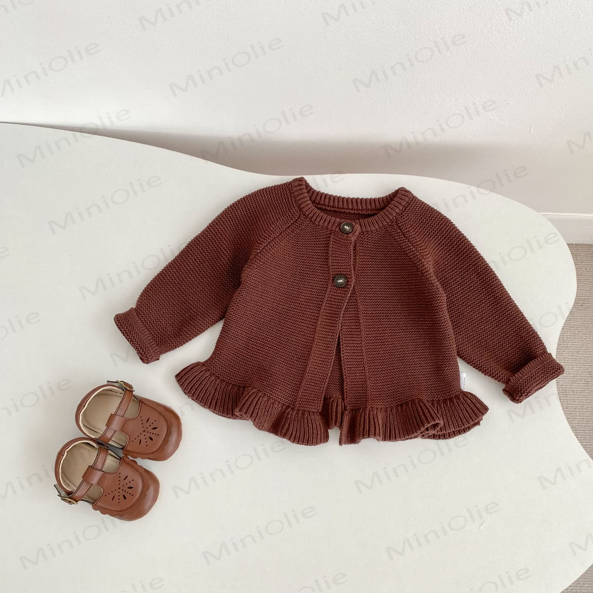 Baby Ruffled Cardigan/Striped Shorts - image 10