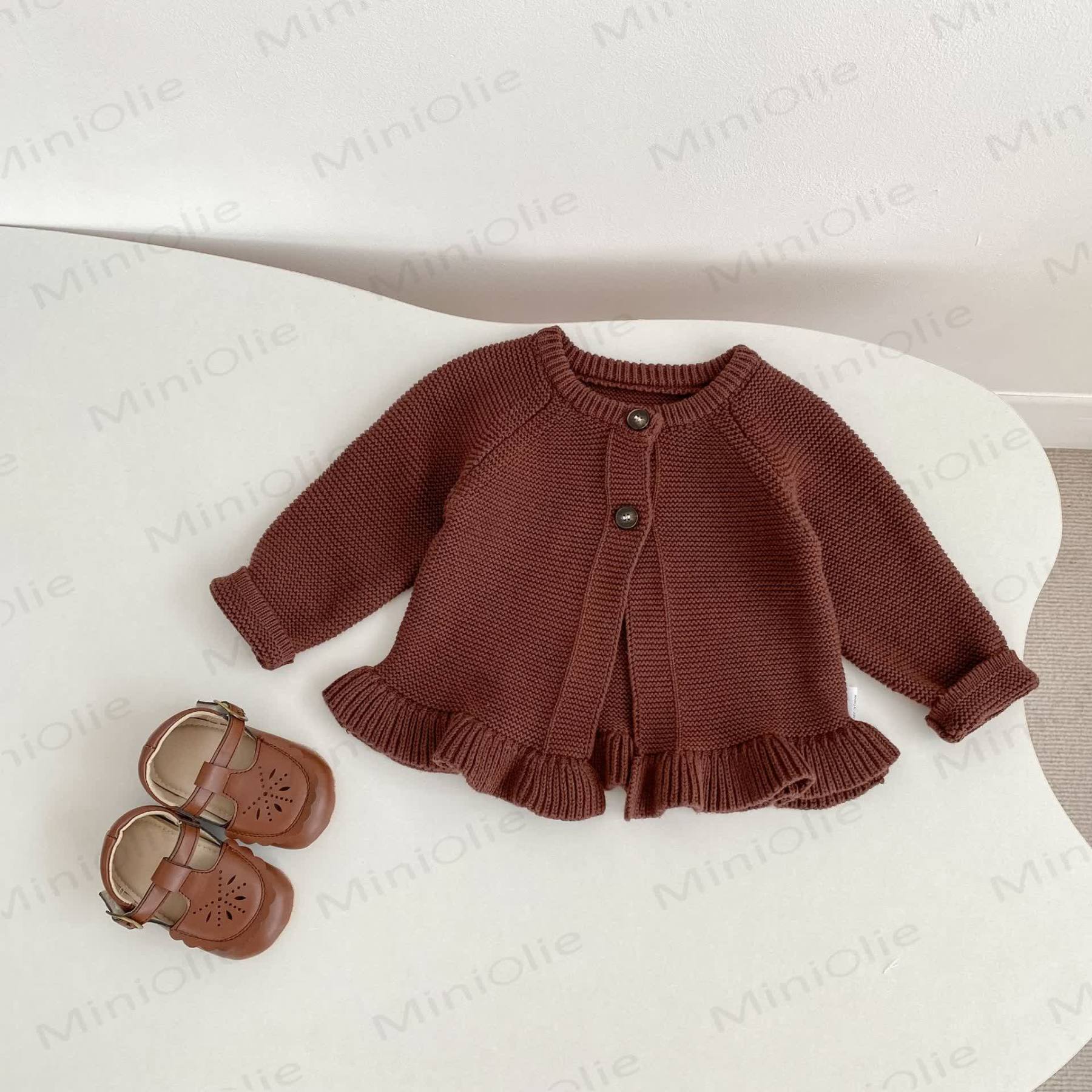 Baby Ruffled Cardigan/Striped Shorts - image 10