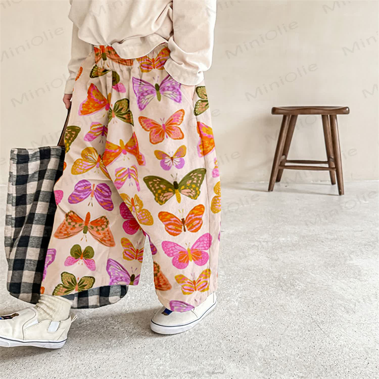 Baby Toddler Butterflies Print Pants - White - 2-3T - image 1