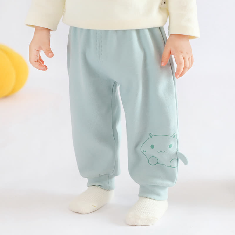 Baby Toddler Cute Animal Jogger Pants - Green - 3-4T - image 6