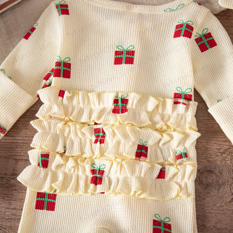 Baby Headscarf Christmas Romper - image 23