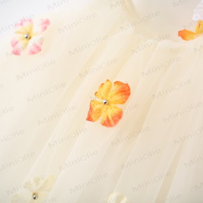 Toddler Flower Tulle Bow Suspenders Dress - image 11