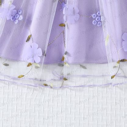 Toddler Flower Bow Tulle Charming Dress - image 15