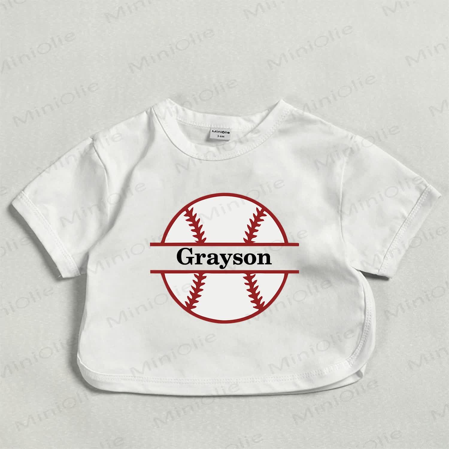Customized Football Baby Personalize Your Name White T-shirt - White - 18-24M - image 1
