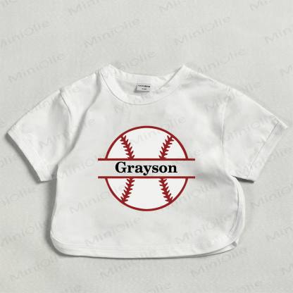 Customized Football Baby Personalize Your Name White T-shirt - White - 18-24M - image 1