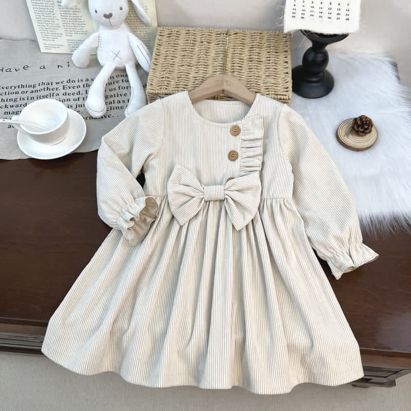 Toddler Corduroy Bow Dress - image 3