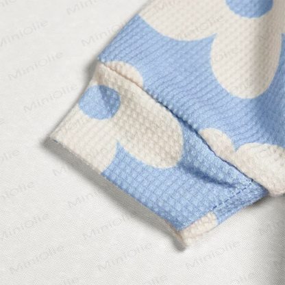 Baby Toddler Floral Blue Waffle 2-piece Set - image 5