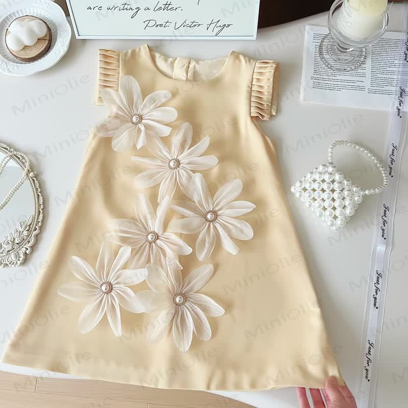Toddler 3D Flower Sleeveless Graceful Dress - image 18