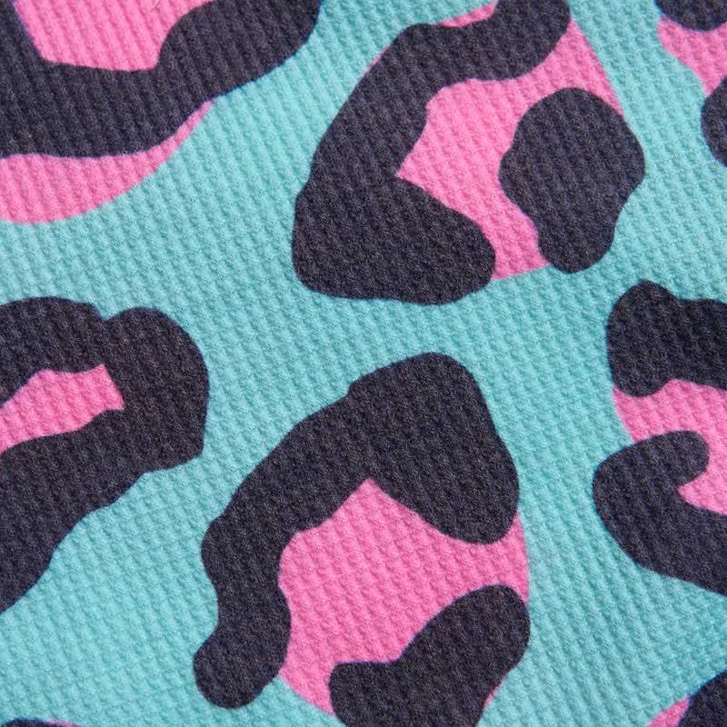 Baby Leopard Print Waffle 2-piece Set - image 4