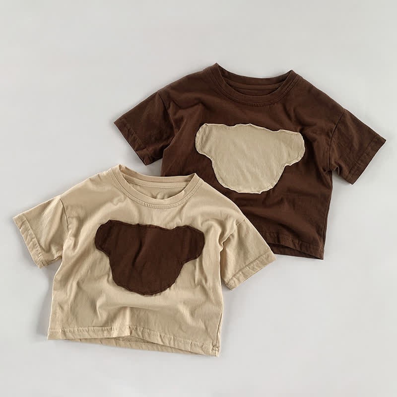 Kid Bear Shaped Patch T-Shirt - image 5