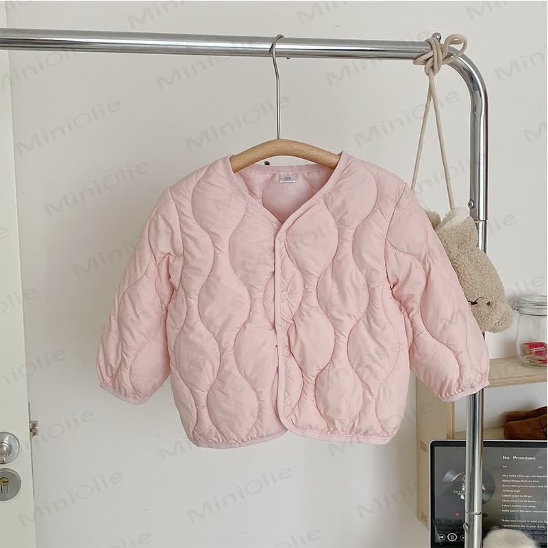 Kid's Solid Color Lightweight Outerwear  - Pink - 10Y - image 5