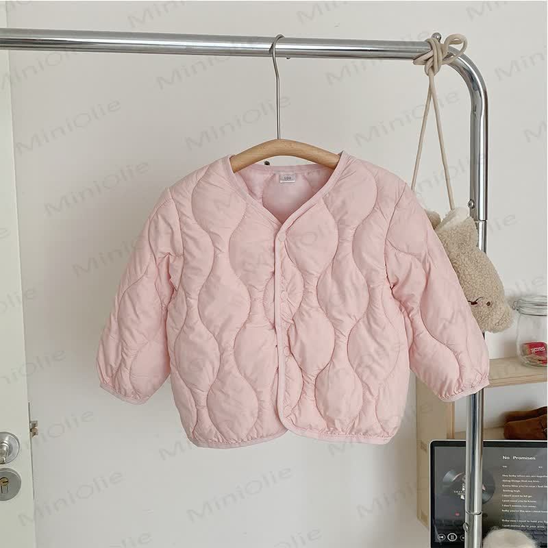 Kid's Solid Color Lightweight Outerwear  - Pink - 10Y - image 5