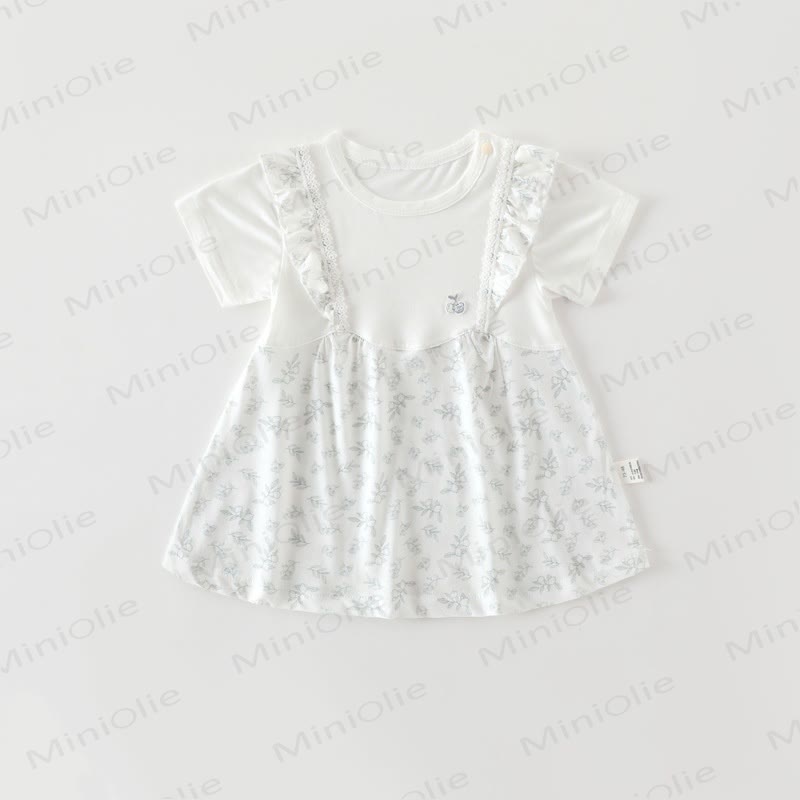 Baby Toddler Girl Bow Flutter Sleeve Dress - Green Cherry - 18-24M - image 4