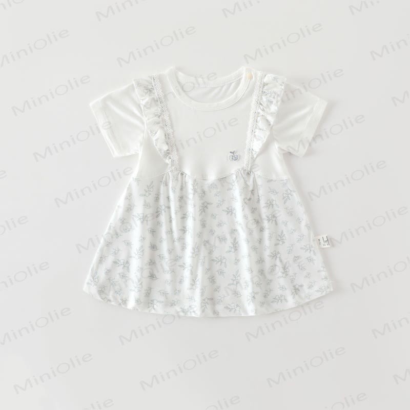 Baby Toddler Girl Bow Flutter Sleeve Dress - Green Cherry - 18-24M - image 4