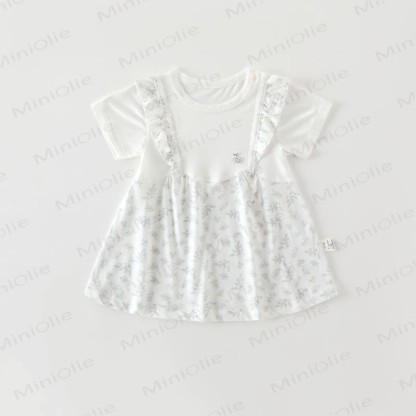 Baby Toddler Girl Bow Flutter Sleeve Dress - Green Cherry - 18-24M - image 4