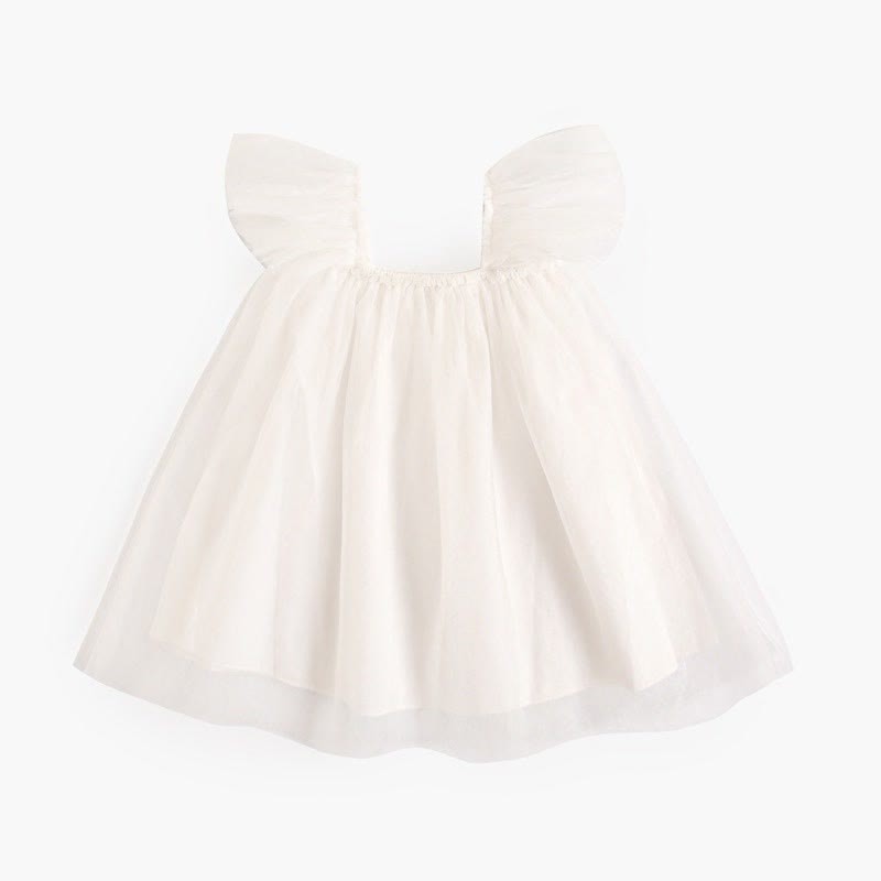 Baby Toddler Solid Color Tulle Bow Dress - image 10