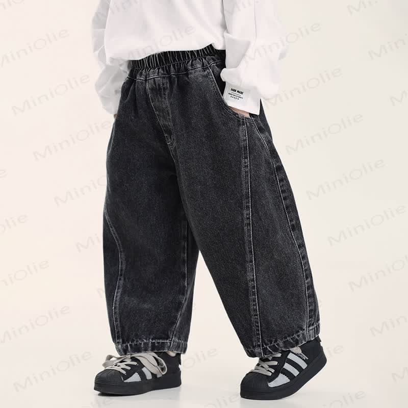 Toddler Boys Black Denim Pants - image 2