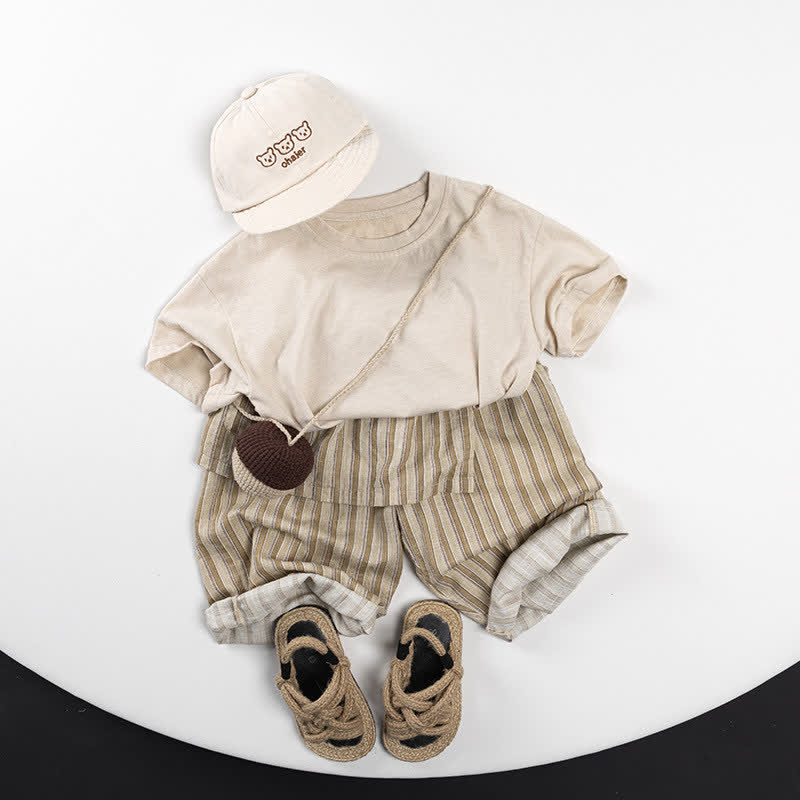 Toddler Vertical Striped Chic Design Pants - image 9