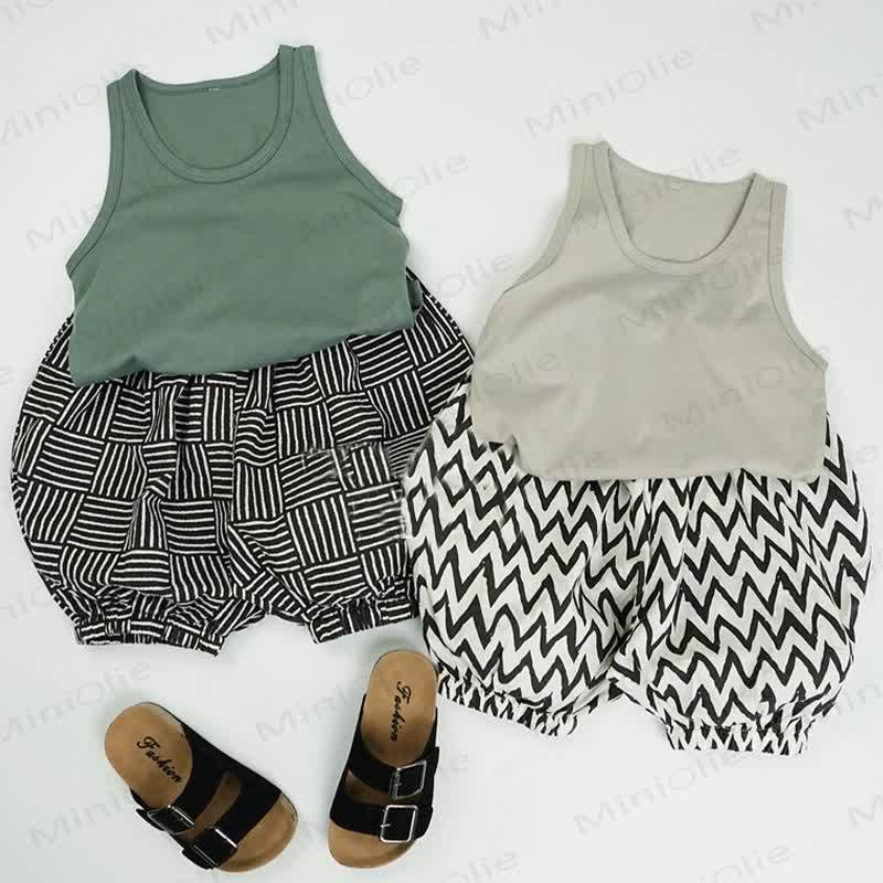 Toddler Solid Color Simple Tank Top - image 16