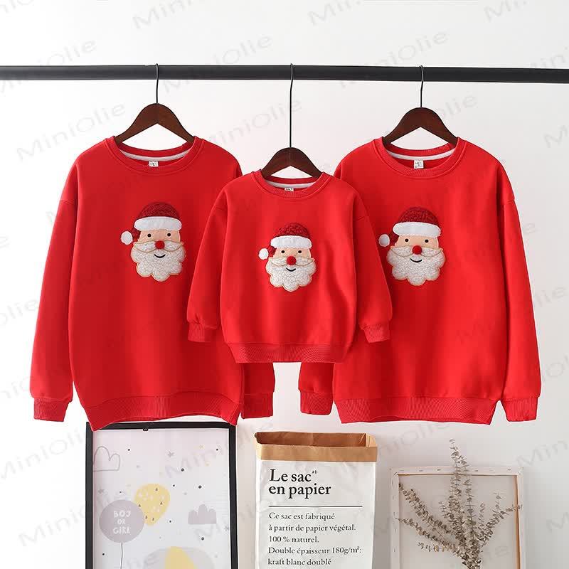 Family Matching Santa Claus Fleece Lined Sweatshirt - image 5