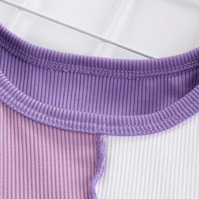 Kid Contrast Color Block T-Shirt - image 4