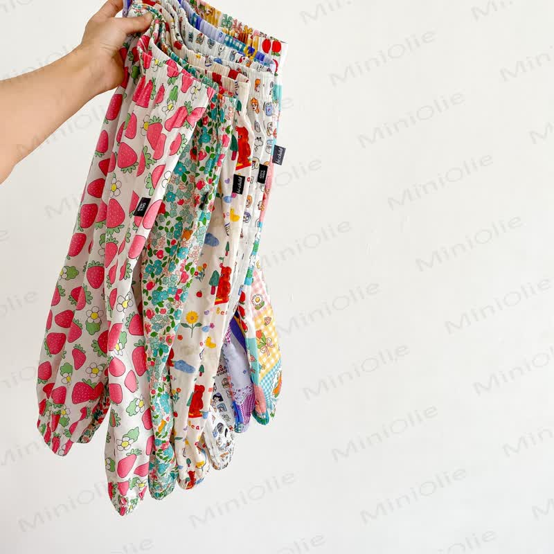 Toddler Colorful Bear Flower Strawberry Pants - image 6