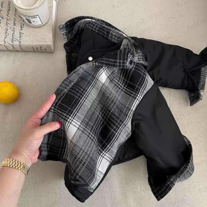 Kid Black Quilted Outerwear - image 3